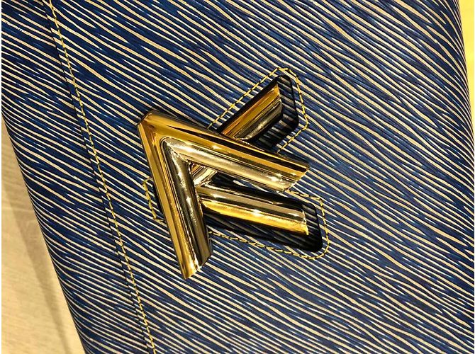 Louis Vuitton Twist GM Denim Light Epi Leder Blau - Ansicht 8
