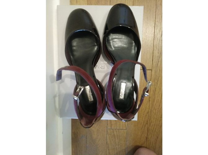 Carvela pumps strappy in vernice bordeaux Bordò - vista 4