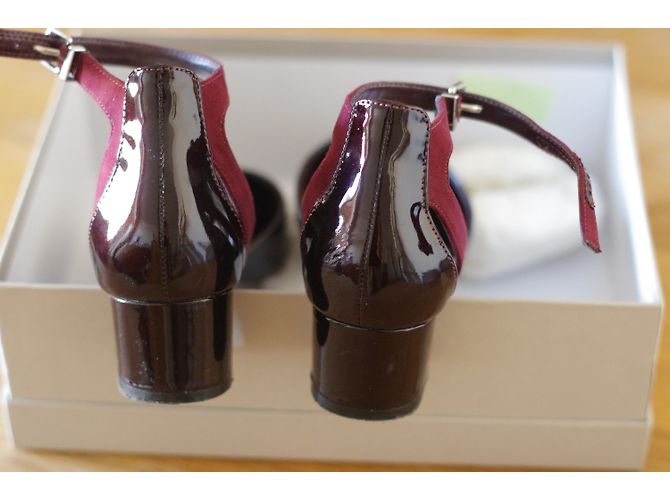 Carvela pumps strappy in vernice bordeaux Bordò - vista 6