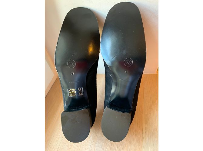 Chanel Suède noir, derbies - vue 5