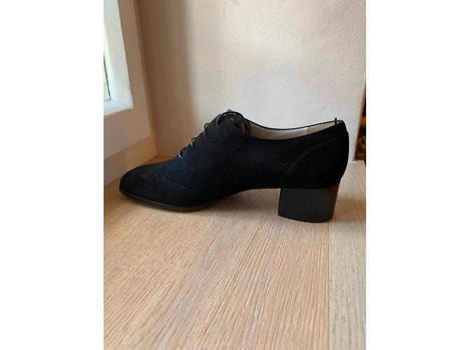 Chanel Suède noir, derbies - vue 6