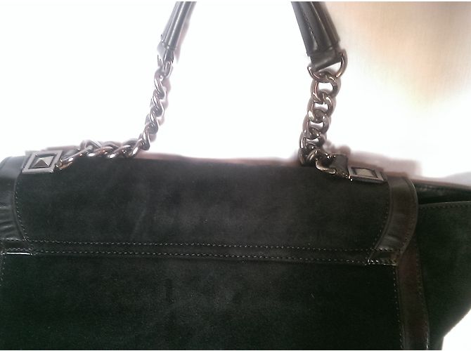 Borsa Bcbg Max Azria nera in scamosciato e poliuretano Nero - vista 3