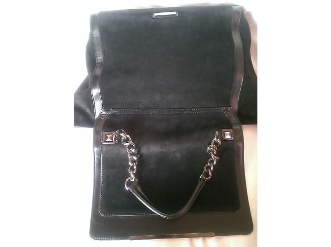 Borsa Bcbg Max Azria nera in scamosciato e poliuretano Nero - vista 7