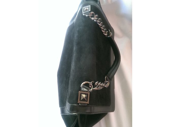 Borsa Bcbg Max Azria nera in scamosciato e poliuretano Nero - vista 8