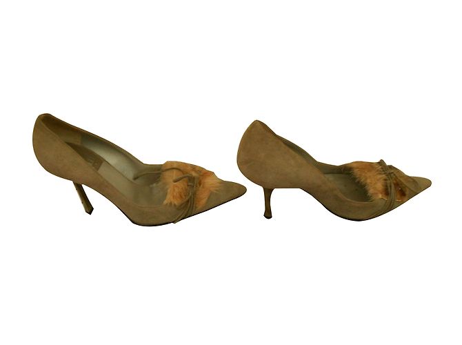 Décolleté Rodolphe Menudier Beige in Scamosciato - vista 2