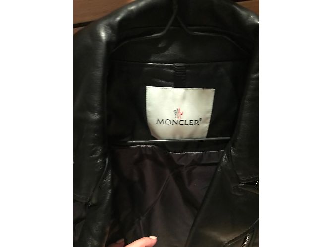 Moncler Leatner Kugelmantel Schwarz - Ansicht 3