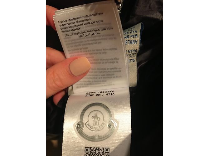 Moncler Leatner Kugelmantel Schwarz - Ansicht 6
