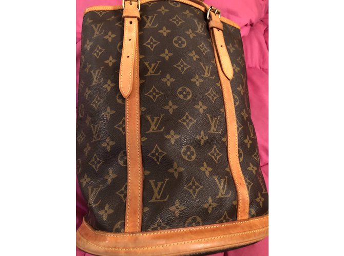 Bucket Louis Vuitton Eimer großes Modell Dunkelbraun - Ansicht 10