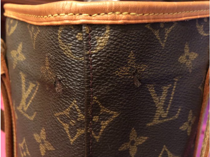 Bucket Louis Vuitton Eimer großes Modell Dunkelbraun - Ansicht 7