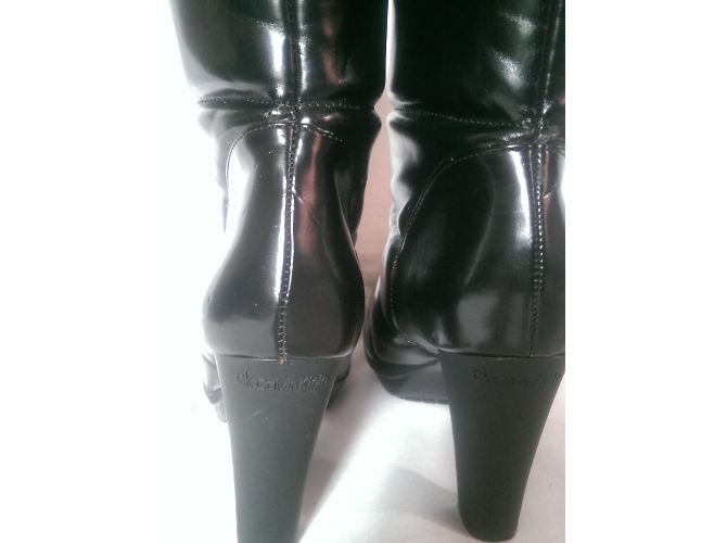 Calvin Klein Gefütterte Stiefeletten Schwarz Kunstleder - Ansicht 10