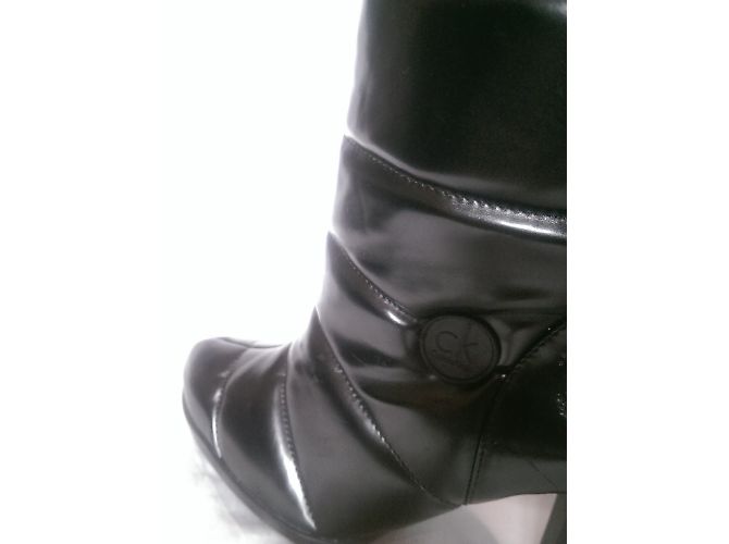 Calvin Klein Gefütterte Stiefeletten Schwarz Kunstleder - Ansicht 9