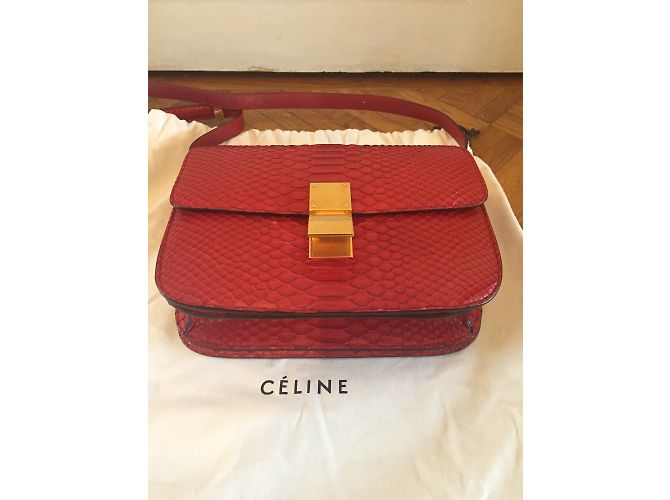 Céline Classic Box Red Python - view 3