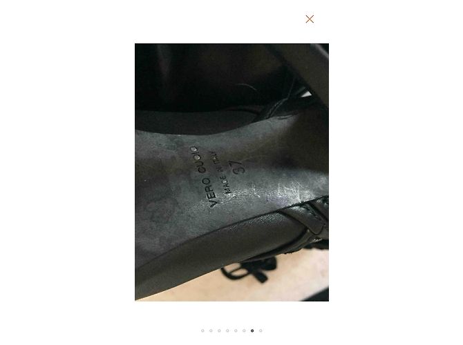 Stivaletti Balmain in pelle nera 37 Nero - vista 3