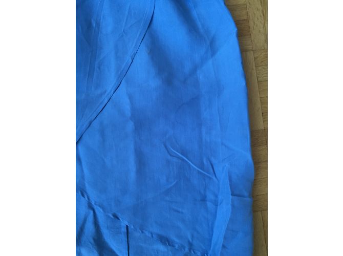 Falda de seda Maison Martin Margiela azul claro - vista 3