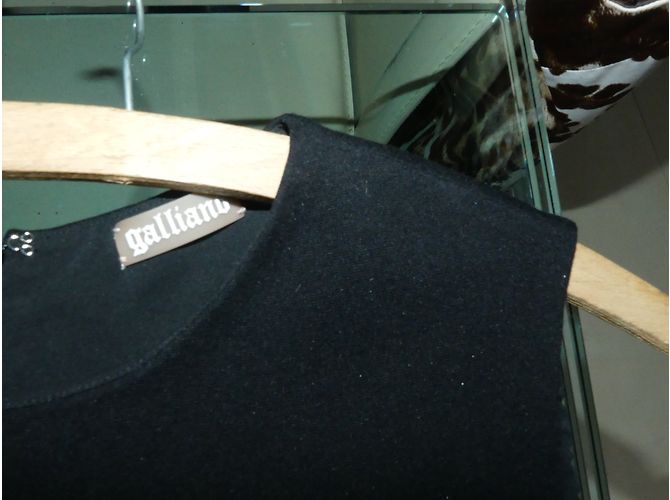 Galliano Kleid schwarz aus Polyester - Ansicht 6