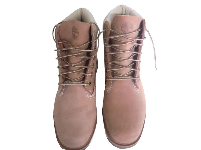 Timberland 6 inch boots beige leather - view 2