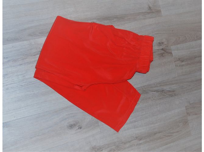 Pantalones de seda Pablo De Gerard Darel Rojo Coral Roja - vista 4