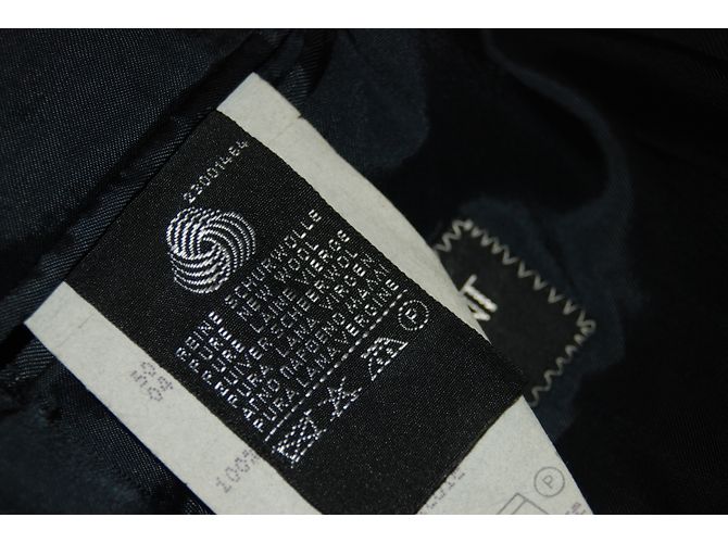 Yves Saint Laurent Wool Suit Jacket Navy Blue - view 7
