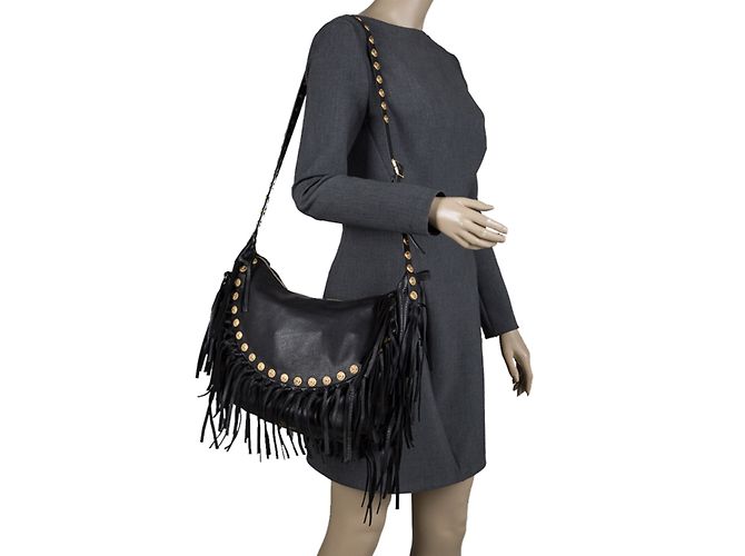 Borsa a mano Valentino C-Rocker in pelle nera Nero - vista 3