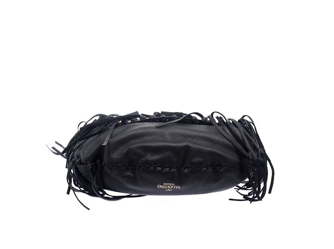Borsa a mano Valentino C-Rocker in pelle nera Nero - vista 4