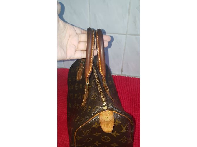 Borsa a mano Louis Vuitton Speedy Marrone in tela - vista 10