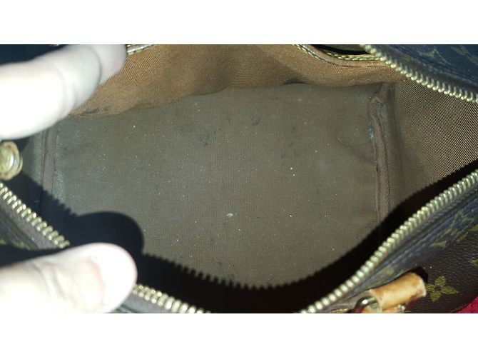 Borsa a mano Louis Vuitton Speedy Marrone in tela - vista 5