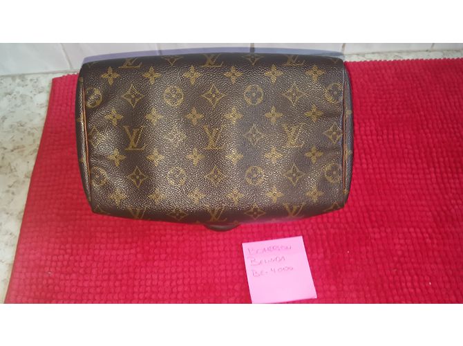 Borsa a mano Louis Vuitton Speedy Marrone in tela - vista 6