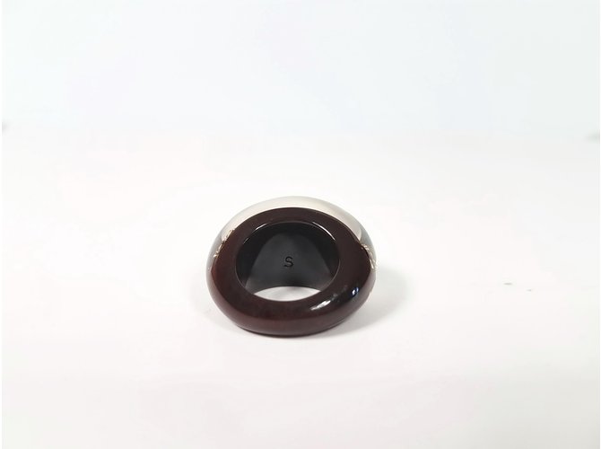 Louis Vuitton argolas Castanho escuro - vista 4