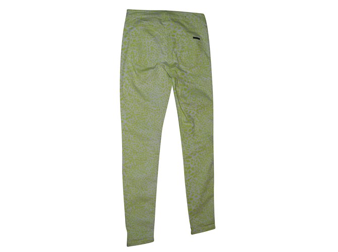 Vaqueros Estampados Maison Scotch Beige Verde Algodón - vista 2