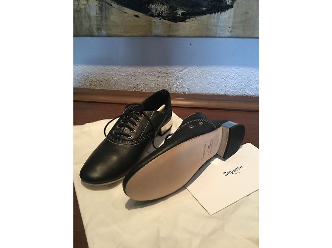 Scarpe Derby Repetto in pelle nera 36 Nero - vista 3
