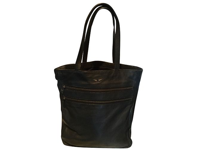 Borsa tote in pelle nera Zadig & Voltaire Nero - vista 2