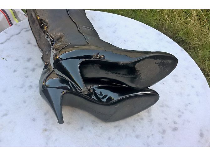 Botas Karine Arabian de cuero negro - vista 5