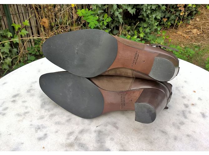 Botines Heschung de cuero marrón 37 Marrón claro - vista 3
