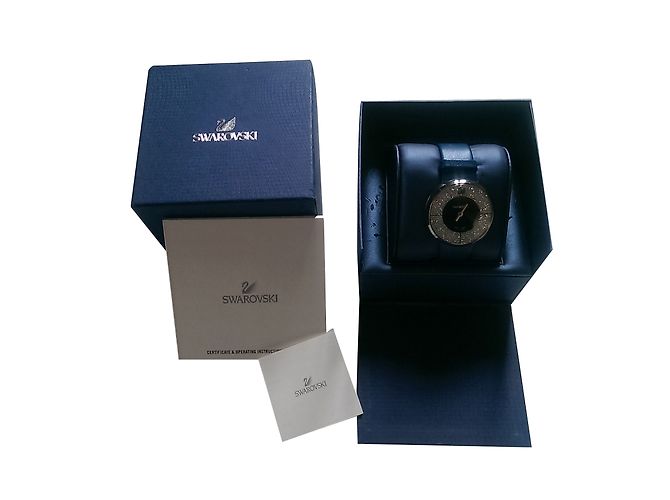 Swarovski Uhr Dunkelblau Kalbsleder - view 2