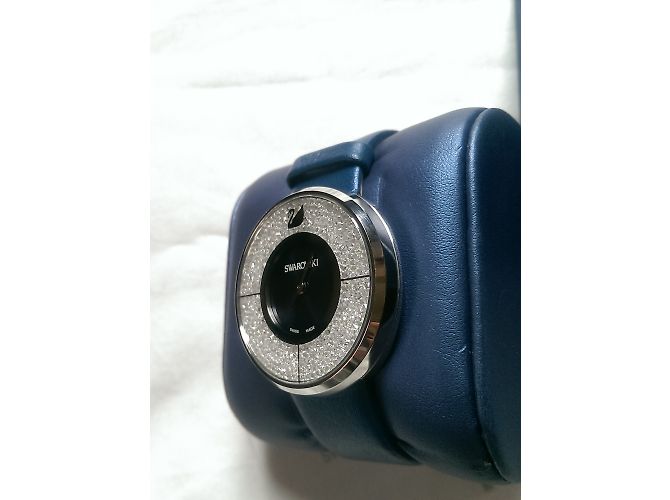 Swarovski Uhr Dunkelblau Kalbsleder - view 4