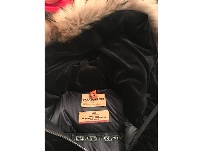Cappotto Parajumpers in velluto nero L - vista 3