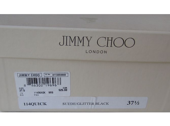 Jimmy Choo Pumps aus Leder und schwarzem Wildleder 37,5 - Ansicht 8