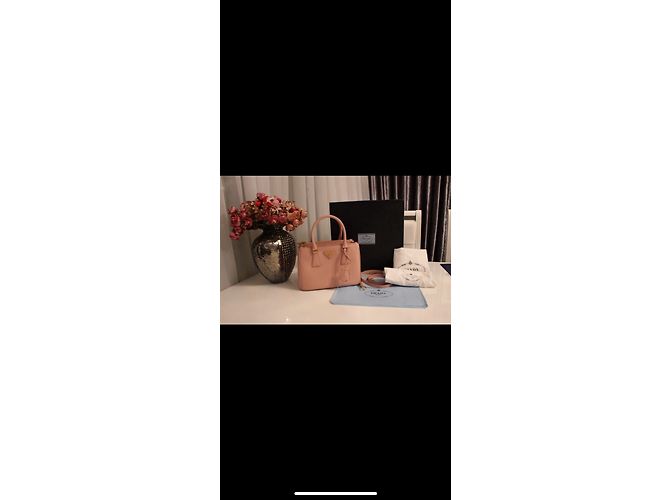 Borsa Prada in pelle Saffiano rosa - vista 6