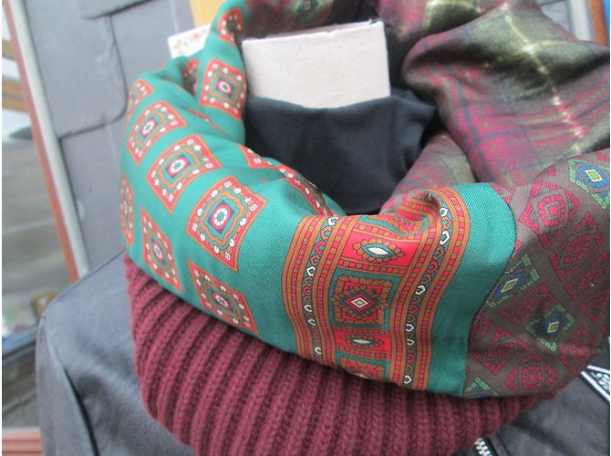 Pierre Louis Mascia SNOOD / SCARF Blu scuro - vista 5
