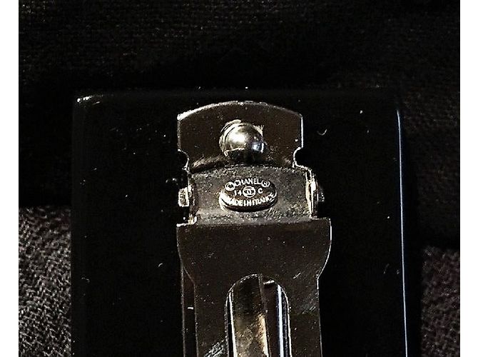 Chanel Fermaglio per capelli splendido / Fermaglio per capelli * Raro * Nuovo Nero - vista 3