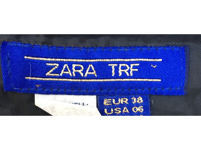 Mini falda Zara de lana gris Gris antracita - vista 5
