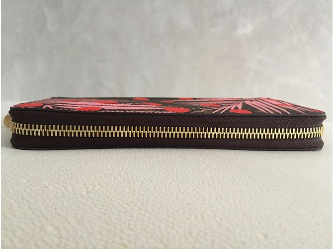 Louis Vuitton Zippy Wallet Edición Limitada / Jungle Palm Springs Castaño - vista 2