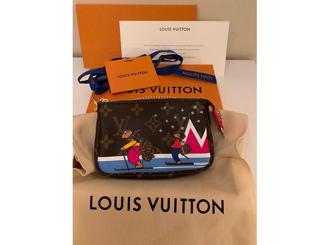 Louis Vuitton Monogrammmappe Weihnachtskollektion Weihnachten 2018 Tiere Braun - Ansicht 3