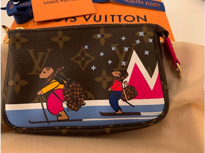 Louis Vuitton Monogrammmappe Weihnachtskollektion Weihnachten 2018 Tiere Braun - Ansicht 6