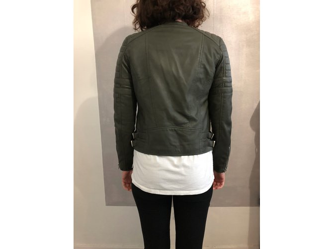 Goosecraft Biker-Jacke Khaki - Ansicht 3