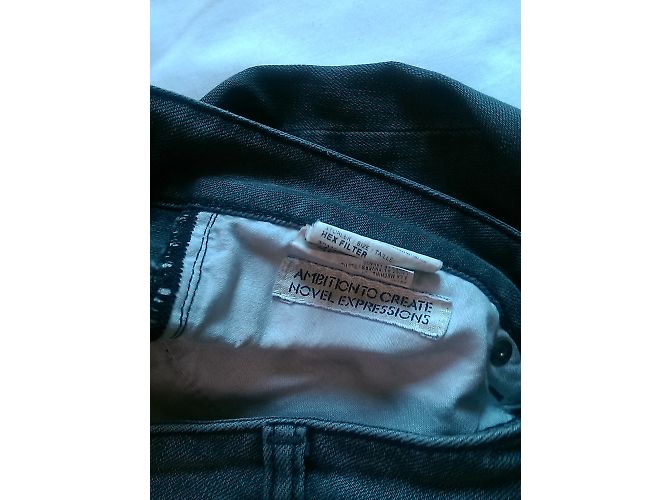 Jean Acne Gris en Coton et Élasthanne Taille 29 - vue 4