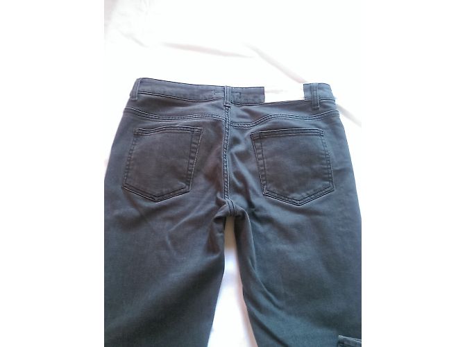 Jean Acne Gris en Coton et Élasthanne Taille 29 - vue 8