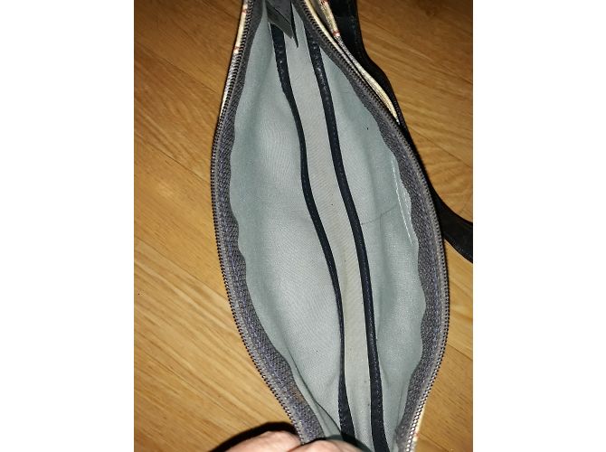 Longchamp Blau gestreifte Umhängetasche - Ansicht 6