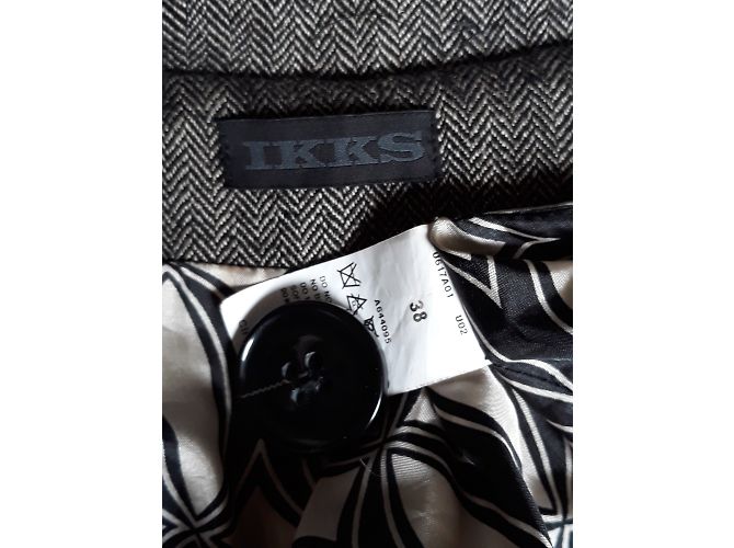 Gabardina de lana Ikks Gris oscuro Gris antracita - vista 5
