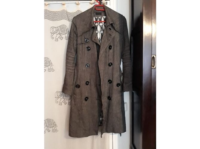 Gabardina de lana Ikks Gris oscuro Gris antracita - vista 6